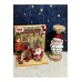 Yılbaşı Temalı Ahşap Minyatür Pano Ve Noel Baba Mumluk Biblo